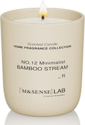 M&SENSE Natural Soy Candle| Bamboo Stream | 5.3 oz | Minimalist Scented Candle for Relaxation, Gifting, Home Décor | for Bedroom, Office, Party Small-Ruum Studio Home