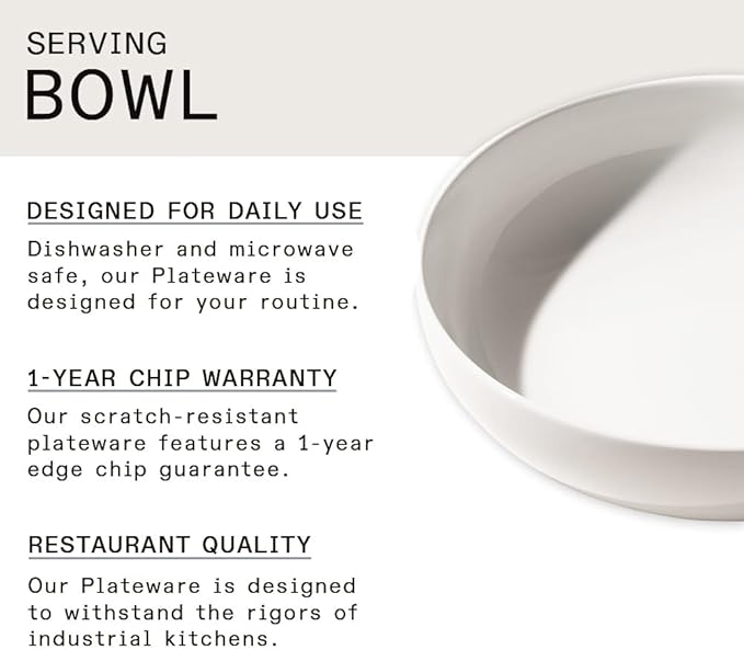 Made In Cookware - Serving Bowl - White - Porcelain England-Ruum Studio Home
