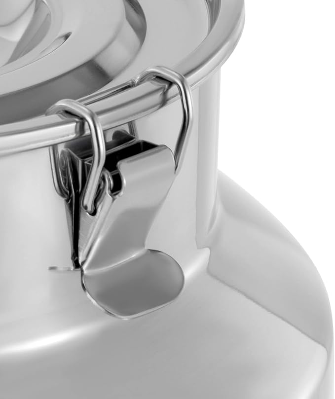 304 Food-Grade Stainless Steel Ice Bucket with Lid, 28L/7.4Gallon Good Sealing Storage Canister Milk Bucket Milk Can for Coffee, Tea, Water, Milk, Soup-Ruum Studio Home