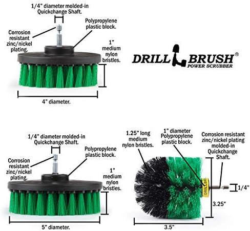 Cleaning Supplies - Kitchen Accessories - The Ultimate Kitchen Drill Brush Attachment Kit - Crock Pot - Cast Iron Skillet - Countertops - Cooktop - Oven - Sink - Backsplash - Trash Can – Flooring-Ruum Studio Home