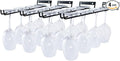 4 Packs 12 Inch Wine Glass Racks Cup Wall Mounted Stemware Hanging Wine Glasses Holder Under Cabinet Wire Wine Decor Racks-Ruum Studio Home