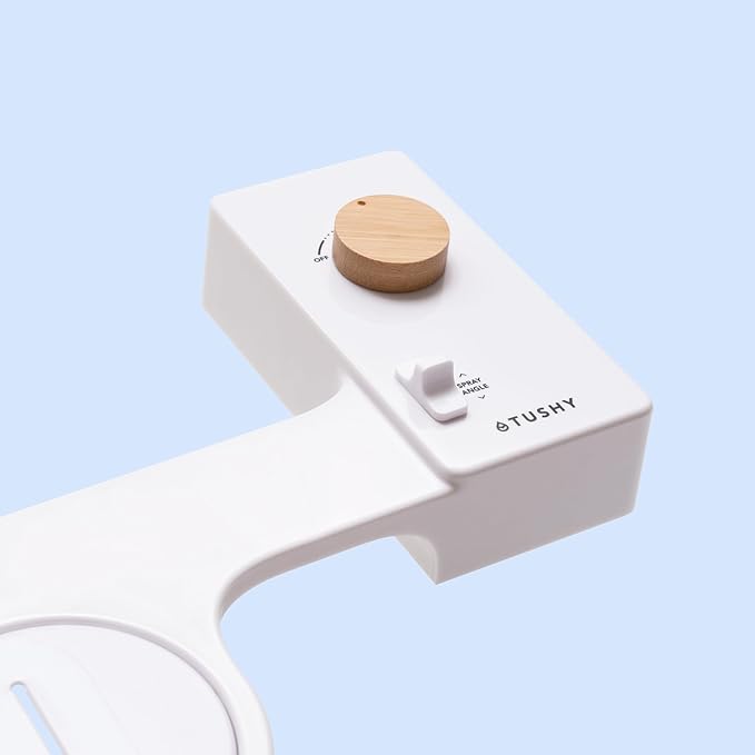 TUSHY Classic 3.0 Bidet Toilet Seat Attachment - A Non-Electric Self Cleaning Water Sprayer with Adjustable Water Pressure Nozzle, Angle Control & Easy Home Installation (Bamboo Knob)-Ruum Studio Home