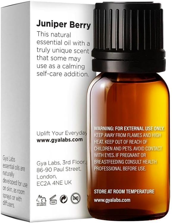Gya Labs Juniper Berry Essential Oil for Diffuser - 0.34 Fl Oz - 100% Pure Natural Juniper Essential Oil for Skin & Candle Making Scent-Ruum Studio Home