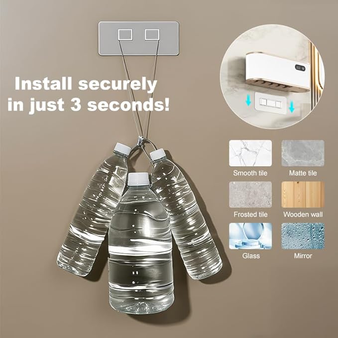 UV Toothbrush Sanitizer Holder for 4 | Wall Mounted Toothbrush Holder for Bathroom with Fan Drying | USB Rechargeable Toothbrush Cleaner & Sterilizer, No Drill Install, Modern Design (White Ⅱ)-Ruum Studio Home