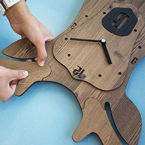 Stephanie Imports Modern Minimalist Reindeer Light Wall Clock-Ruum Studio Home
