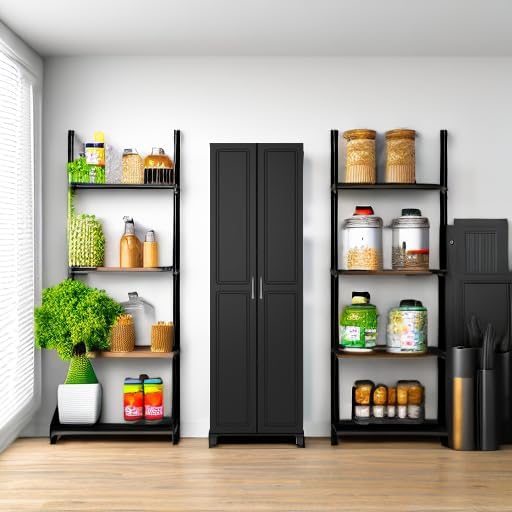SystemBuild Evolution Kendall 24" Engineered Wood Utility Storage Cabinet Black-Ruum Studio Home