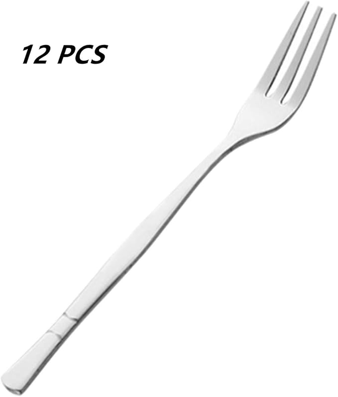 Crab Stainless Steel Forks,Escargot Fork 3 Prong Tasting Appetizer Forks Portable Cocktail Salad Fruit Forks for Party Travel,Set of 12, 5 Inches (12 Pcs)-Ruum Studio Home