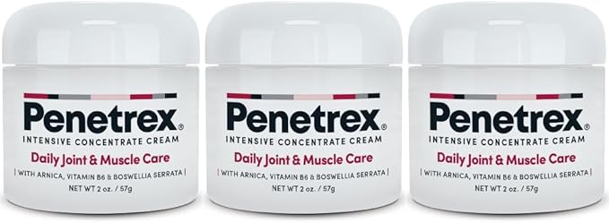 Penetrex Joint & Muscle Therapy - Soothing Comfort for Back, Neck, Hands, Feet - Premium Whole Body Rub with Arnica, Vitamin B6 MSM & Boswellia - 2oz 3-Pack-Ruum Studio Home