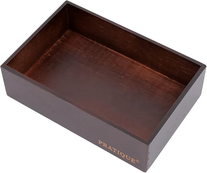 Bamboo Drawer Organizer - Kitchen Utensil Organizer Silverware Tray Cutlery Holder，Office Desk Supplies and Accessories,8.9 * 5.9 * 2.6,Nut-brown-Ruum Studio Home