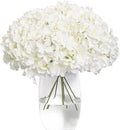 Tifuly Hydrangea Artificial Flowers -12 pcs Realistic Fake Hydrangea Silk Flowers with Stems Faux Hydrangea Flowers Heads for Office Home Party Wedding Centerpiece DIY Floral Decor (White)-Ruum Studio Home