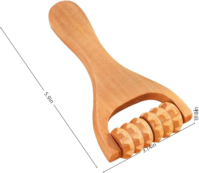 Wooden Foot Massager Tool with Roller - Ultimate Foot Roller Massage Device for Pain Relief, Natural Wood Massage Tools for Relaxation-Ruum Studio Home