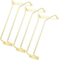 8.8-Inch Gold Wine Glass Rack, Under Cabinet Wine Glass Holder Stainless Steel Stemware Rack - Hanging Stemware Holder for Cabinet Kitchen Bar, Set of 3-Ruum Studio Home