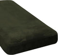 H.VERSAILTEX Velvet Stretch Individual Chaise Cover Sectional Couch Covers for L Shaped Sofa Both Left/Right Furniture Protector Seat Cushion Sofa Cover (1 Piece Chaise Cover, Olive)-Ruum Studio Home