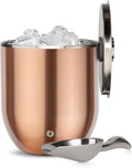 SNOWFOX Plus, Premium Vacuum Insulated Stainless Steel Ice Bucket with Lid/Scoop, Home Bar Accessories, Elegant Bartending Ice Buckets for Parties, Beautiful Outdoor Entertaining Supplies, 3L, Gold-Ruum Studio Home