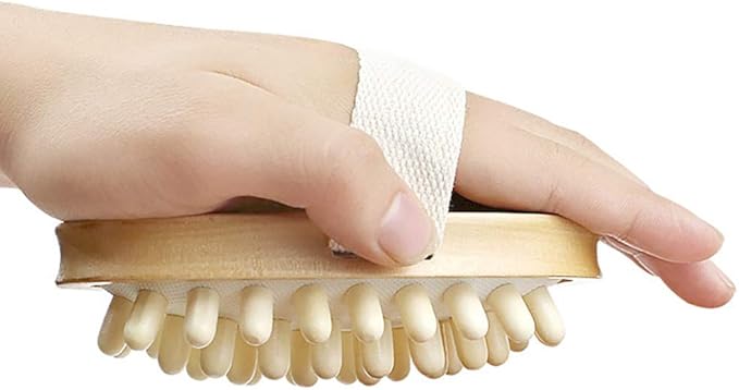 Natural Wooden Massage Body Brush for Cellulite and Improve Lymphatic Blood Circulation Dry Brush Remove Dead Skin Shower Bathe SPA Bath Brush-Ruum Studio Home