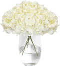 Tifuly Hydrangea Artificial Flowers with Stems 12pcs Fake Hydrangea Silk Flowers Faux Hydrangea Flowers Heads for Wedding Centerpiece Home Party Baby Shower Decor（Off White）-Ruum Studio Home