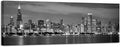 Wieco Art Chicago City Center Skyline in Black and White Canvas Prints Modern Canvas Art Cityscape Wall Decorations for Living Room Pictures for Bedroom Decorations-Ruum Studio Home