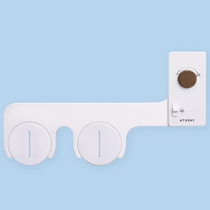 TUSHY Classic 3.0 Bidet Toilet Seat Attachment - A Non-Electric Self Cleaning Water Sprayer with Adjustable Water Pressure Nozzle, Angle Control & Easy Home Installation, (White/Bronze)-Ruum Studio Home