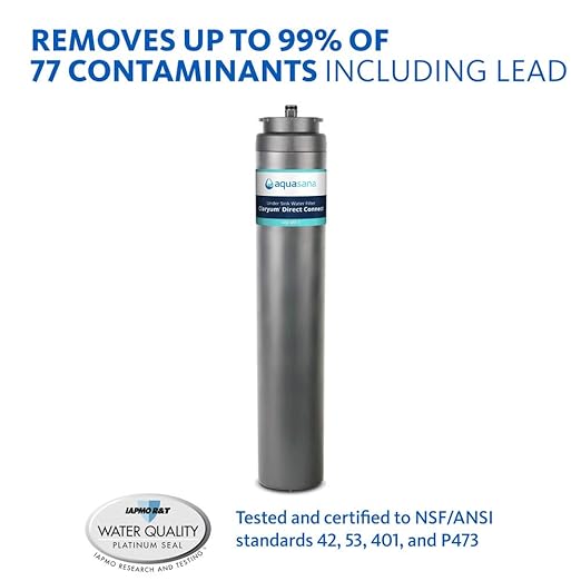 Aquasana Under Sink Water Filter Replacement - Claryum Direct Connect Under Counter Filtration System - AQ-MF-1-R-Ruum Studio Home