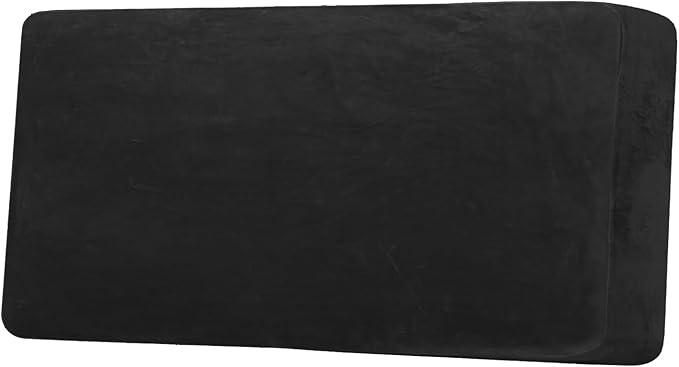 H.VERSAILTEX Velvet Stretch Individual Couch Cushion Cover Plush Cushion Slipcover for Loveseat Sofa Cushion Furniture Protector Seat Cushion Sofa Cover (1 Piece Sofa Cushion Cover, Black)-Ruum Studio Home
