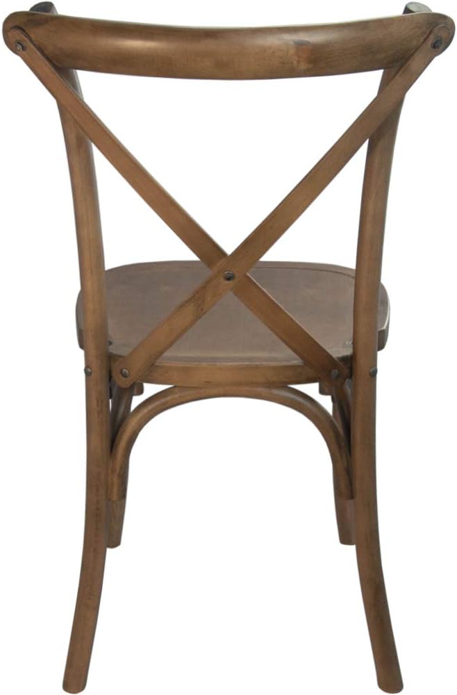 EMMA + OLIVER 2-Pack Light Brown X-Back Chair-Ruum Studio Home