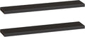 HOOBRO Floating Shelves for Wall, Wall Mounted Shelf Set of 2, 55" Hanging Shelf with Invisible Brackets, for Wall in Bathroom, Bedroom, Toilet, Kitchen, Living Room, Office, Black BK140BJP201-Ruum Studio Home