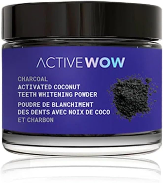 Active Wow Activated Coconut Powder – Whitening Toothpaste Powder, Fluoride-Free, Sulfate & Paraben-Free, Vanilla Flavor-Ruum Studio Home