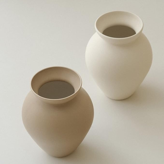 Retro Flower Vase, Crock Milk Can Shape, Flower Arrangement, Nordic Ornament Living Room Decoration, Coconut Café-Ruum Studio Home