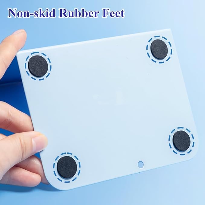 M&G Book Ends 1 Pair, Blue Large Metal Bookends for Shelves, L-Type Book Stopper for Heavy Books, Non-Skid Bookstand for Office Home School Supplies-Ruum Studio Home