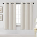 H.VERSAILTEX Room Darkening Curtains for Living Room Light Reducing Thermal Insulated Window Treatment Panels/Drapes Grommet Top 2 Panels (Ivory - 42 x 63 Inches)-Ruum Studio Home