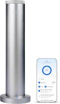 Wireless Essential Oil Diffuser: Smart Anti-Tip Aroma Diffuser with 3 Mist Modes, 1200 sq ft Coverage, Bluetooth Remote Control, Timer, Quiet Metal Body for Hotel Office Bedroom Large Home-Ruum Studio Home