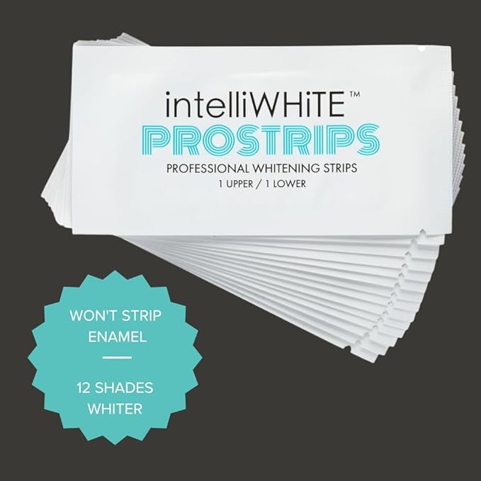 Prostrips - 12 Shades Whiter Teeth - 28 Enamel Safe REMINERALIZING Gentle Strips – 97% no Sensitivity-Ruum Studio Home