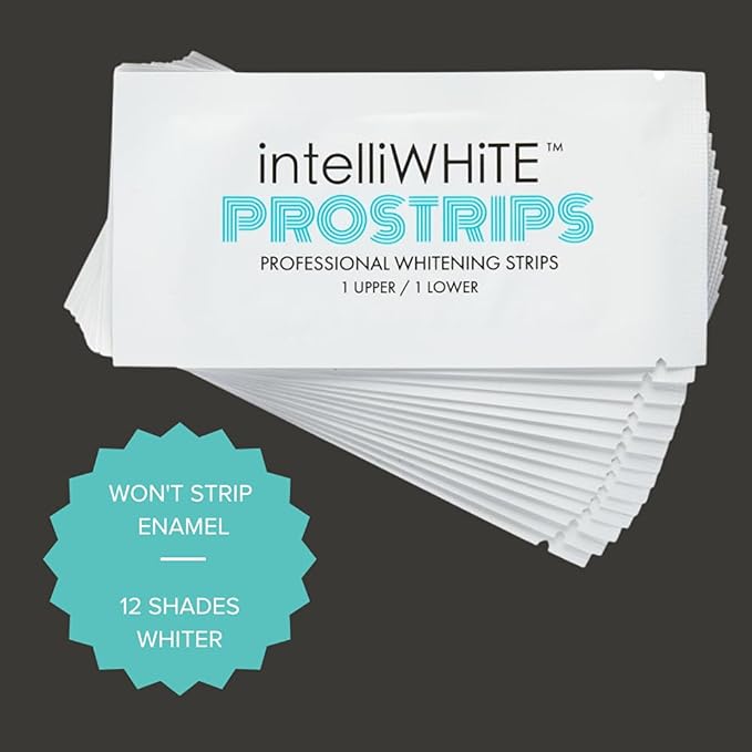 Prostrips - 12 Shades Whiter Teeth - 28 Enamel Safe REMINERALIZING Gentle Strips – 97% no Sensitivity-Ruum Studio Home