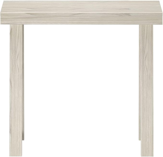 Plank+Beam Solid Wood Console Table, 36 Inch, Sofa Table, Narrow Entryway Table for Hallway, Behind The Couch, Living Room, Foyer, Easy Assembly, Coastal White-Ruum Studio Home