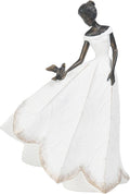 Guichifun Fairy Statue Collection Home Decoration - White Leaf Angel Girls Resin Living Room Bookshelf Decor Garden Outdoor Bathroom Decorations Figurines Gift 5.5 x 3.25 x 8 Inch-Ruum Studio Home