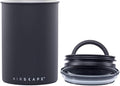 AirScape Planetary Design Stainless Steel Coffee Canister | Food Storage Container | US Patented Inner Plunger Lid REMOVES Excess Oxygen | Don't Buy airtight, Buy AIR-Less | (Medium, Matte Black)-Ruum Studio Home