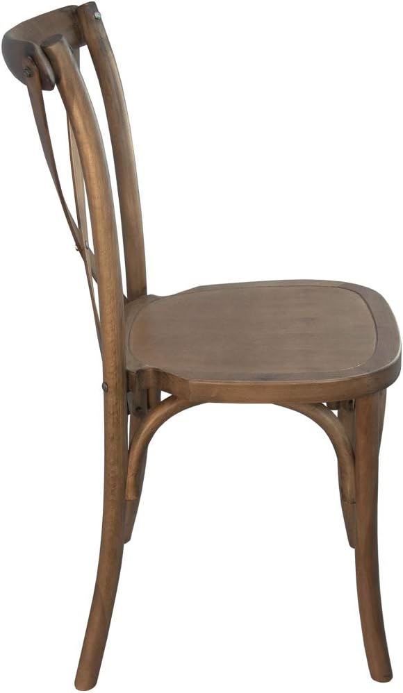 EMMA + OLIVER 2-Pack Light Brown X-Back Chair-Ruum Studio Home