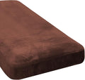 H.VERSAILTEX Velvet Stretch Individual Chaise Cover Sectional Couch Covers for L Shaped Sofa Both Left/Right Furniture Protector Seat Cushion Sofa Cover (1 Piece Chaise Cover, Burnt Brick)-Ruum Studio Home