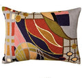 Lumbar Hundertwasser Throw Pillow Cover Biomorph Abstract Pillowcase Modern Couch Cushion Farmhouse Chair Pillowsham Outdoor Chair Cushions Handmade Wool Size 14x20-Ruum Studio Home