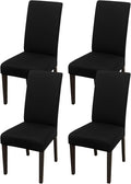JQinHome 4 Pcs Dining Chair Slipcover, High Stretch Removable Washable Chair Seat Protector Cover for Home Party Hotel Wedding Ceremony-Ruum Studio Home