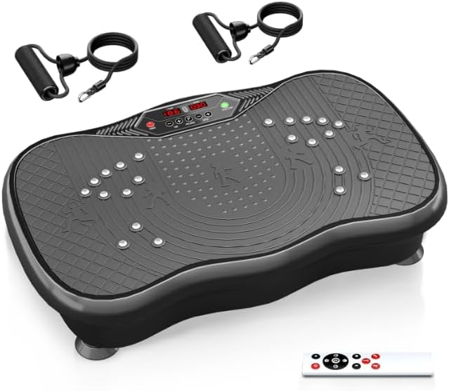 Vibration Plate Exercise Machine,Vibration Plate for Lymphatic Drainage,Whole Body Vibration Platform Portable Home for Weight Loss Muscle Toning & Fitness.-Ruum Studio Home