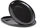 vicrays Serving Platter Ceramic Tray Plates Extra Large Oval 14.5 Inch Porcelain Dinner Plates Long Serving Dish Set Entertaining Party Restaurant Food Meat Sushi Fish Turkey Platter - Black-Ruum Studio Home