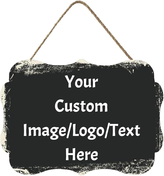 Personalized Custom Wooden Signs with Any Text Name for Home Door Man Cave Bar Family Farmhouse Decorative Home Kitchen Rustic Wall Decor-Ruum Studio Home