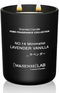 M&SENSE Natural Soy Candle| Lavender Vanilla | 16.6 oz, 95H Burn | Minimalist Scented Candle for Relaxation, Gifting, Home Décor | for Bedroom, Office, Party Large-Ruum Studio Home
