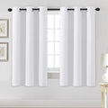 H.VERSAILTEX White Curtains for Bedroom Thermal Insulated Room Darkening Living Room Curtains Grommet Privacy Protection Window Curtain Panels/Drapes for Nursery, 2 Panels, 42x63 Inches, Pure White-Ruum Studio Home