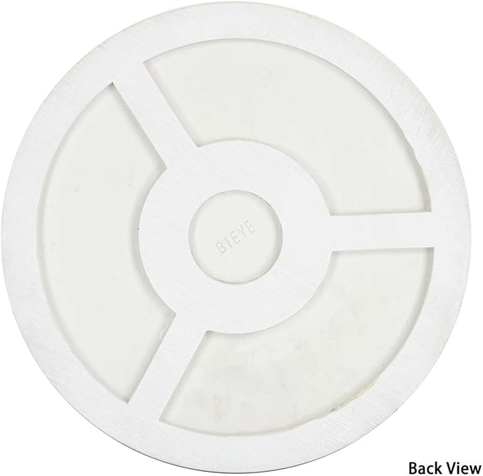 Bieye MSS002 Rose Flowers Tiffany Style Stained Glass Mosaic Decorative Stepping Stone for Garden Decor (12" Round, Welcome Sign)-Ruum Studio Home