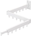 Clothes Drying Rack Wall Mounted,Drying Rack Clothing,Clothes Hanging Rack,Retractable,Collapsible(Tri-Fold), White Color(Ring)-Ruum Studio Home