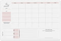 Bliss Collections Monthly Planning Pad, To Do List Notebook - Undated Tear-Off Sheets Notepad - Work Calendar, Organizer, Scheduler for Goals, Tasks - Simple (Pink), 12" x 18", 18 Sheets-Ruum Studio Home