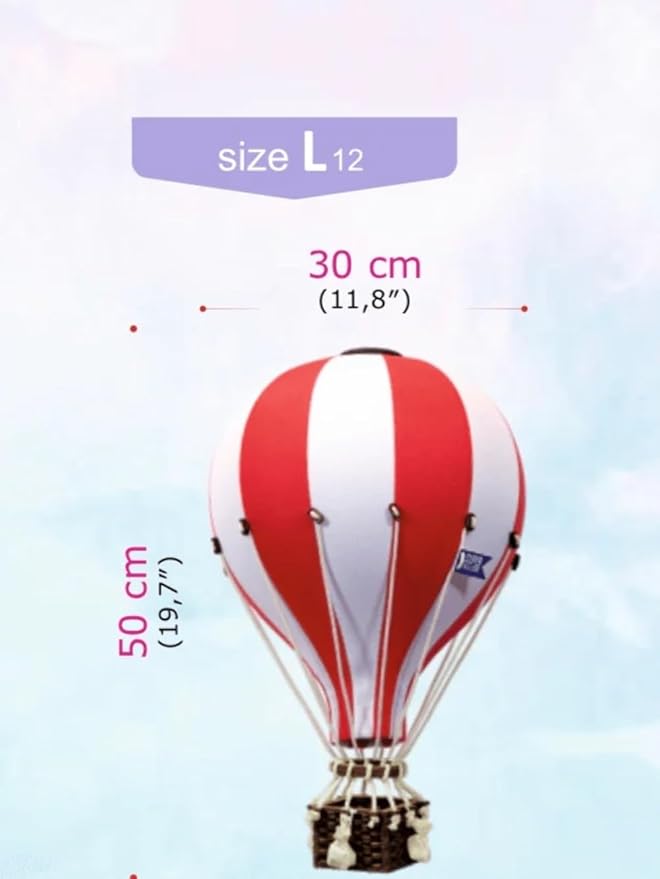 Decorative Hot Air Balloon Baby Shower Centerpieces - Nursery and Toddler Room Bedroom Decor - Home Decorations - Gold/Beige-Ruum Studio Home