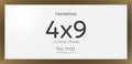 Homeforia 4x9 Business License Frame Bronze, High End Metal 4 x 9 Certificate Frame with Real Glass, 9x4 Document Frames for Wall or Tabletop, 4 by 9 Picture Frames, Tempered Glass, Wall Kit, Set of 1-Ruum Studio Home